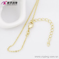 Xuping 14K chapado en oro colgante de cristal, collares de cadena corta joyas para mujeres
